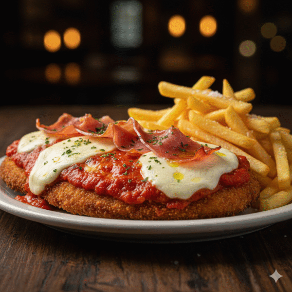 Milanesa Napolitana con Papas Fritas Milanesa Napolitana con Papas Fritas